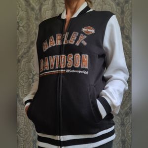 Size M Women's Harley-Davidson Black Baseball Jacket